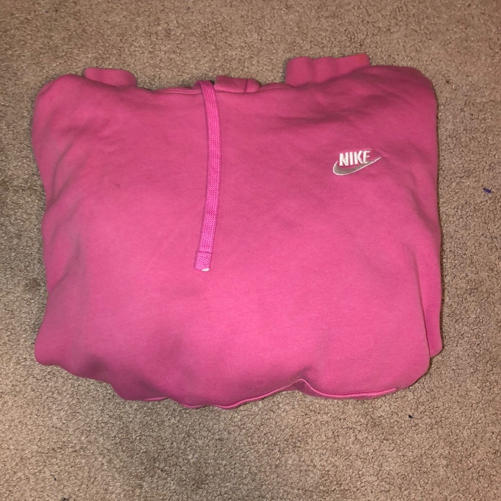 Womens Small Pink Nike Fleece Hoodie